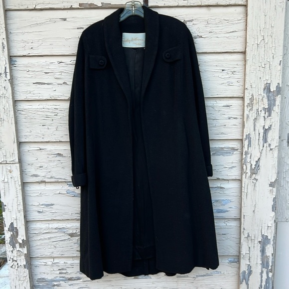 Vintage Wally Williams Strook 50s El Misti Fabric Wool Rockabilly Coat - Picture 1 of 7